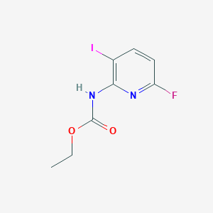 molecular formula C8H8FIN2O2 B1400603 Ethyl (6-fluoro-3-iodopyridin-2-yl)carbamate CAS No. 1001070-26-3
