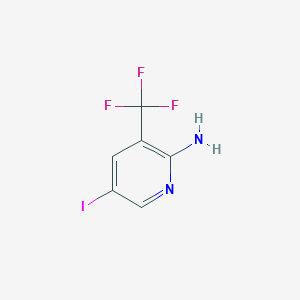 molecular formula C6H4F3IN2 B1400607 5-Iodo-3-(trifluoromethyl)pyridin-2-amine CAS No. 911112-05-5