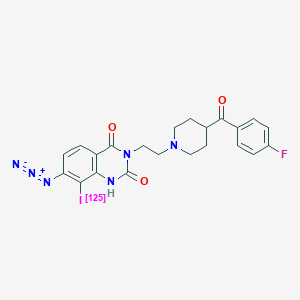 molecular formula C22H20FIN6O3 B140061 Azidoiodoketanserin CAS No. 136769-36-3