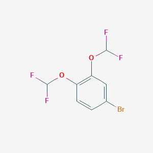 molecular formula C8H5BrF4O2 B1400613 4-Bromo-1,2-bis(difluoromethoxy)benzene CAS No. 330475-65-5