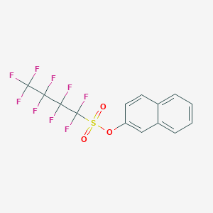 molecular formula C14H7F9O3S B14006218 Naphthalen-2-yl 1,1,2,2,3,3,4,4,4-nonafluorobutane-1-sulfonate CAS No. 42096-34-4