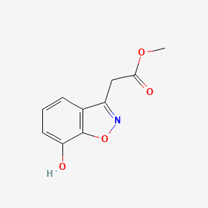 molecular formula C10H9NO4 B14006223 Methyl 2-(7-hydroxy-1,2-benzoxazol-3-yl)acetate 