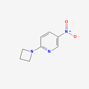 molecular formula C8H9N3O2 B1400627 2-(Azetidin-1-yl)-5-nitropyridine CAS No. 1045335-17-8