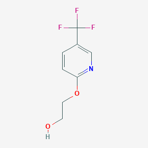 molecular formula C8H8F3NO2 B1400643 2-(5-Trifluoromethyl-pyridin-2-yloxy)-ethanol CAS No. 345200-93-3