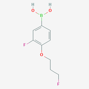 molecular formula C9H11BF2O3 B1400644 (3-Fluoro-4-(3-fluoropropoxy)phenyl)boronic acid CAS No. 1254118-57-4