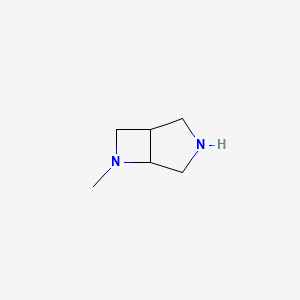 molecular formula C6H12N2 B1400646 6-Methyl-3,6-diazabicyclo[3.2.0]heptane CAS No. 1300091-93-3