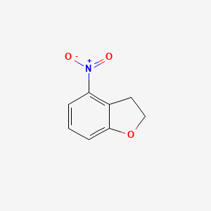 molecular formula C8H7NO3 B1400647 2,3-Dihydro-4-nitrobenzofuran CAS No. 1001756-96-2
