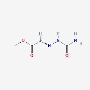 molecular formula C4H7N3O3 B14006492 Methyl 2-(carbamoylhydrazinylidene)acetate CAS No. 999-68-8