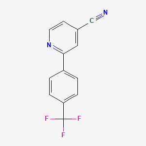 molecular formula C13H7F3N2 B1400650 2-(4-(Trifluoromethyl)phenyl)isonicotinonitrile CAS No. 1257437-26-5