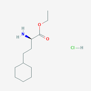 molecular formula C12H24ClNO2 B1400653 盐酸（2R）-2-氨基-4-环己基丁酸乙酯 CAS No. 402825-02-9