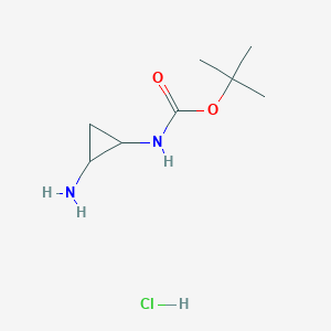 tert-Butyl N-[(1R,2R)-2-aminocyclopropyl]-carbamate hydrochloride