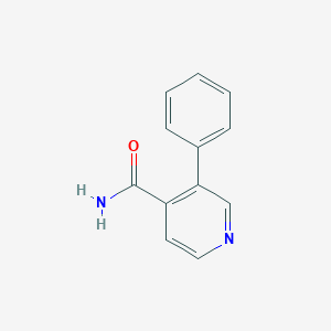 molecular formula C12H10N2O B1400661 3-Phenylpyridine-4-carboxamide CAS No. 1414965-07-3