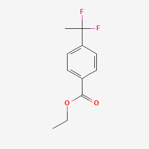 molecular formula C11H12F2O2 B1400667 Ethyl 4-(1,1-difluoroethyl)benzoate CAS No. 55805-23-7