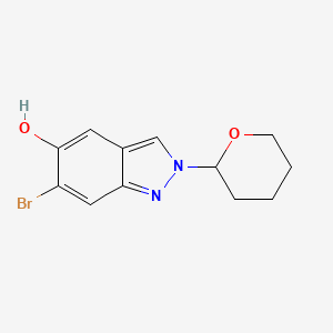 6-Bromo-2-(tetrahydro-2H-pyran-2-yl)-2H-indazol-5-ol