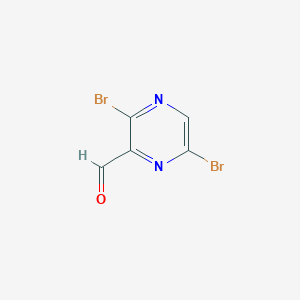 3,6-Dibromopyrazine-2-carbaldehyde