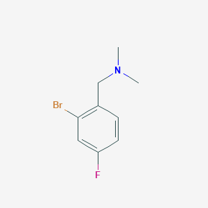 1-(2-bromo-4-fluorophenyl)-N,N-dimethylmethanamine