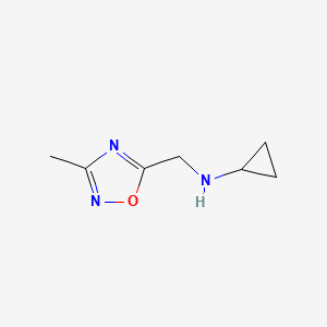 N-[(3-methyl-1,2,4-oxadiazol-5-yl)methyl]cyclopropanamine