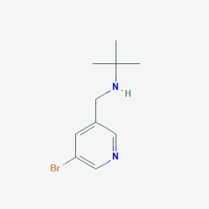 N-((5-bromopyridin-3-yl)methyl)-2-methylpropan-2-amine