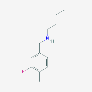 molecular formula C12H18FN B1400686 Butyl[(3-fluoro-4-methylphenyl)methyl]amine CAS No. 1178151-38-6