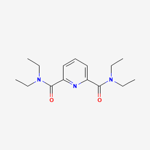 molecular formula C15H23N3O2 B14006905 2,6-Pyridinedicarboxamide, N,N,N',N'-tetraethyl- CAS No. 36763-33-4