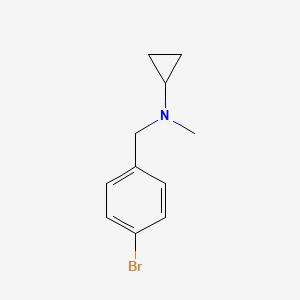 N-[(4-bromophenyl)methyl]-N-methylcyclopropanamine