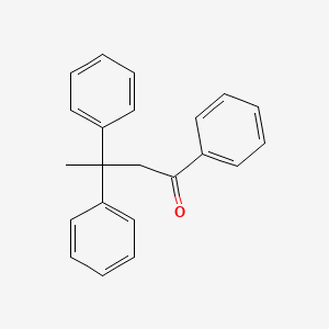 molecular formula C22H20O B14006987 1,3,3-Triphenylbutan-1-one CAS No. 85273-29-6