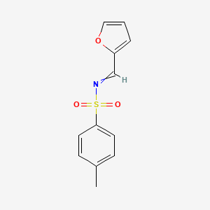 molecular formula C12H11NO3S B14007004 Benzenesulfonamide, N-(2-furanylmethylene)-4-methyl- CAS No. 13707-47-6