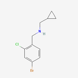 (4-Bromo-2-chloro-benzyl)-cyclopropylmethyl-amine