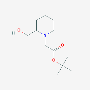 Tert-butyl 2-(2-(hydroxymethyl)piperidin-1-YL)acetate