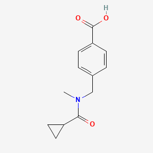 4-[(1-Cyclopropyl-N-methylformamido)methyl]benzoic acid