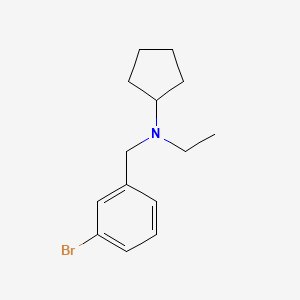 molecular formula C14H20BrN B1400710 N-[(3-bromophenyl)methyl]-N-ethylcyclopentanamine CAS No. 1250963-57-5