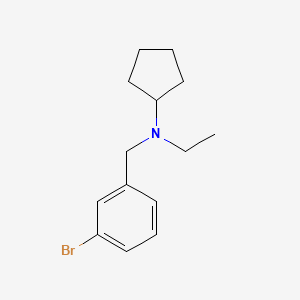 N-[(3-bromophenyl)methyl]-N-ethylcyclopentanamine
