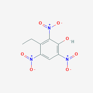 molecular formula C8H7N3O7 B14007107 3-Ethyl-2,4,6-trinitrophenol CAS No. 19036-79-4
