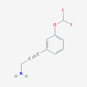 3-[3-(Difluoromethoxy)phenyl]prop-2-yn-1-amine