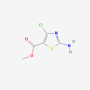 molecular formula C5H5ClN2O2S B1400714 Methyl 2-amino-4-chloro-1,3-thiazole-5-carboxylate CAS No. 1249526-47-3