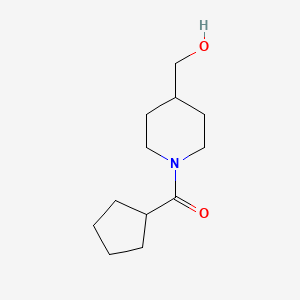 molecular formula C12H21NO2 B1400726 Cyclopentyl(4-(hydroxymethyl)piperidin-1-yl)methanone CAS No. 1178658-39-3