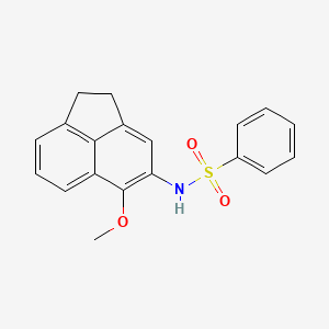 molecular formula C19H17NO3S B14007294 N-(5-methoxy-1,2-dihydroacenaphthylen-4-yl)benzenesulfonamide CAS No. 94257-08-6