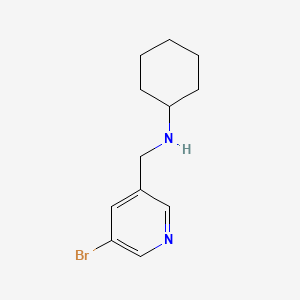 molecular formula C12H17BrN2 B1400735 N-((5-bromopyridin-3-yl)methyl)cyclohexanamine CAS No. 1184409-99-1