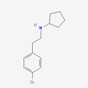 molecular formula C13H18BrN B1400736 N-[2-(4-bromophenyl)ethyl]cyclopentanamine CAS No. 1183453-21-5