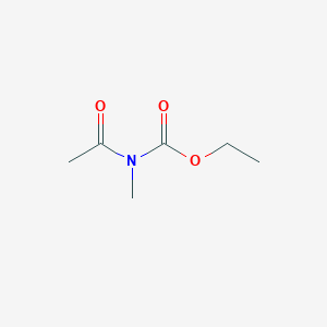 molecular formula C6H11NO3 B14007380 ethyl N-acetyl-N-methylcarbamate CAS No. 6092-46-2