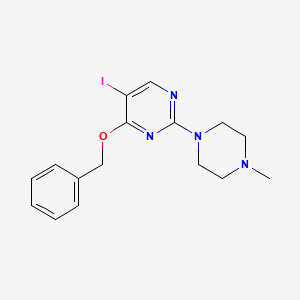 4-Benzyloxy-5-iodo-2-(4-methylpiperazin-1-yl)pyrimidine
