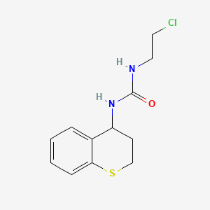 molecular formula C12H15ClN2OS B14007413 1-(2-Chloroethyl)-3-(4-thiochromanyl)urea CAS No. 27047-62-7