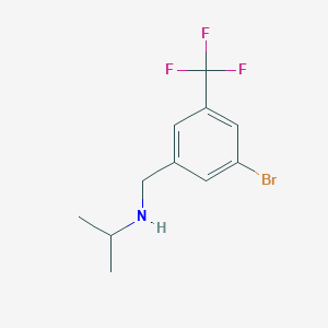 molecular formula C11H13BrF3N B1400742 (3-Bromo-5-trifluoromethylbenzyl)-isopropylamine CAS No. 1262382-92-2
