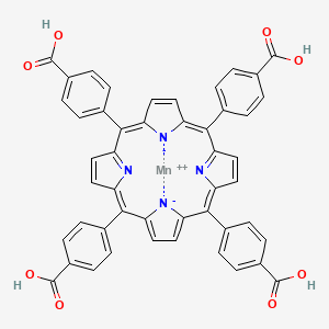 molecular formula C48H28MnN4O8 B14007455 manganese(2+);4-[10,15,20-tris(4-carboxyphenyl)porphyrin-22,24-diid-5-yl]benzoic acid 
