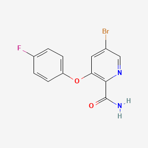 5-Bromo-3-(4-fluorophenoxy)picolinamide