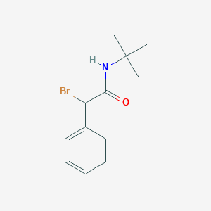molecular formula C12H16BrNO B14007521 N1-(tert-butyl)-2-bromo-2-phenylacetamide CAS No. 55341-86-1