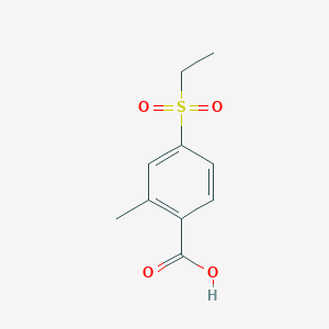 molecular formula C10H12O4S B1400753 4-(Ethanesulfonyl)-2-methylbenzoic acid CAS No. 1190948-20-9