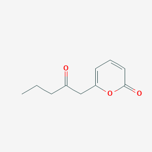 molecular formula C10H12O3 B14007558 6-(2-Oxopentyl)pyran-2-one CAS No. 24203-80-3