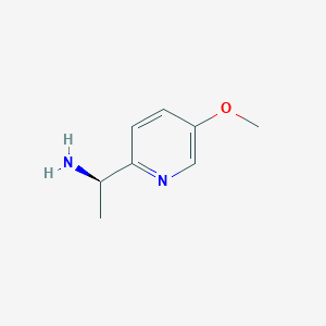 molecular formula C8H12N2O B1400756 (R)-1-(5-甲氧基吡啶-2-基)乙胺 CAS No. 953780-25-1