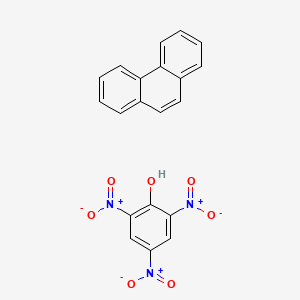 molecular formula C20H13N3O7 B14007566 phenanthrene;2,4,6-trinitrophenol CAS No. 17356-97-7